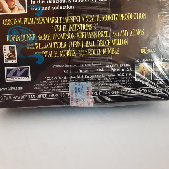 Cruel Intentions 2 (VHS, 2000) | FACTORY SEALED! - Picture 3 of 4
